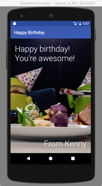 Happy Birthday App